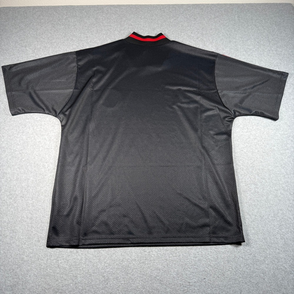 Adidas Manchester United FC Street Jersey Mens Large Black Red KH4804 NWT - Picture 6 of 7